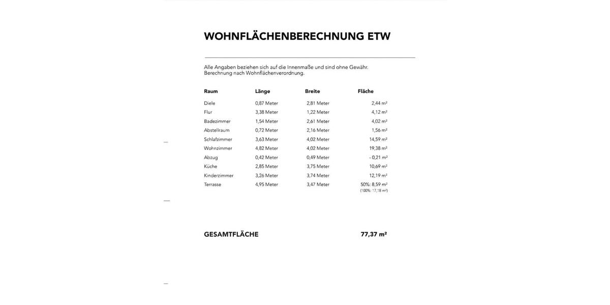 Erdgeschoßwohnung Hattersheim am Main - 3 Zimmer, 77 m&sup2;, 312.000&euro; | Angebot:26798550