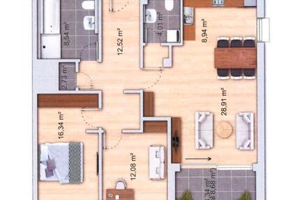 Wohnung Dreieich - 3 Zimmer, 99 m&sup2;, 1.850&euro; | Angebot:27547253