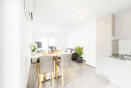 Voll möblierte 2-Zimmer-Luxuswohnung mit Garten & Außenstellplatz in Frankfurt-Preungesheim 2 zimmer