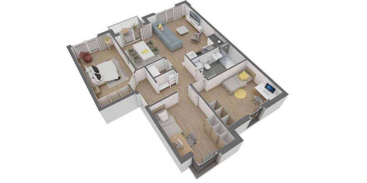 Etagenwohnung Offenbach am Main Bürgel - 4 Zimmer, 91 m&sup2;, 488.500&euro; | Angebot:26908462