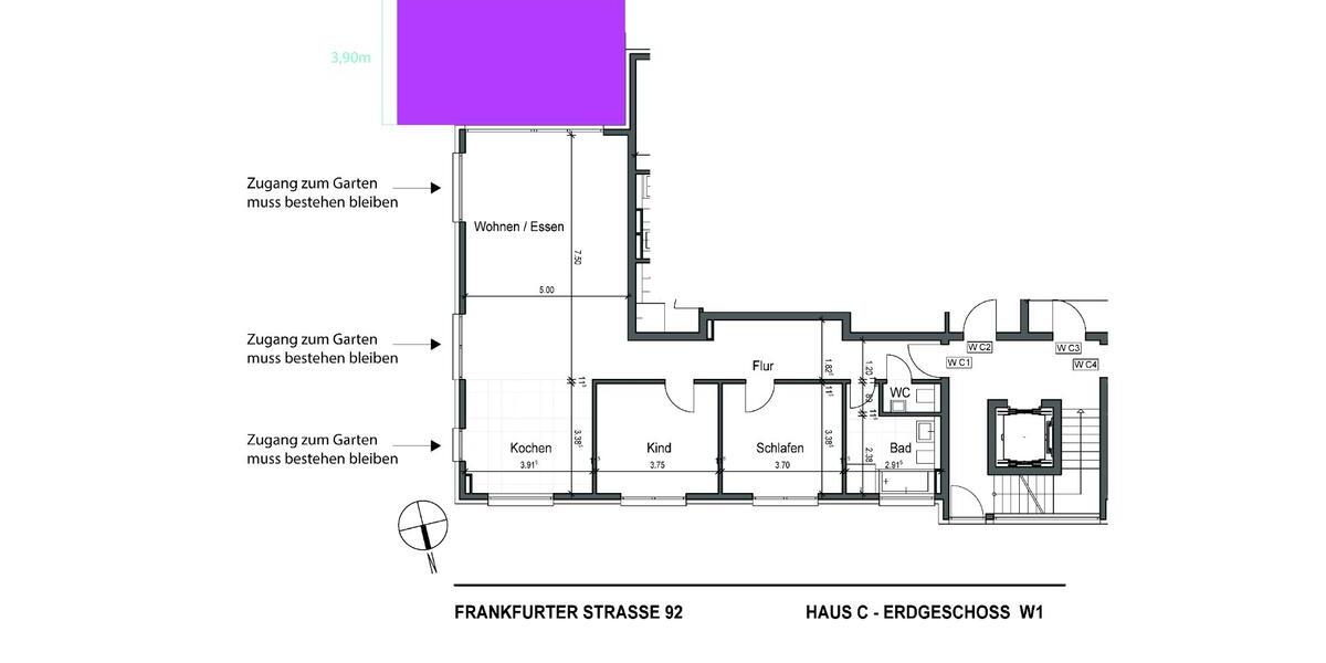 Erdgeschoßwohnung Seligenstadt - 3 Zimmer, 105 m&sup2;, 620.000&euro; | Angebot:25657938