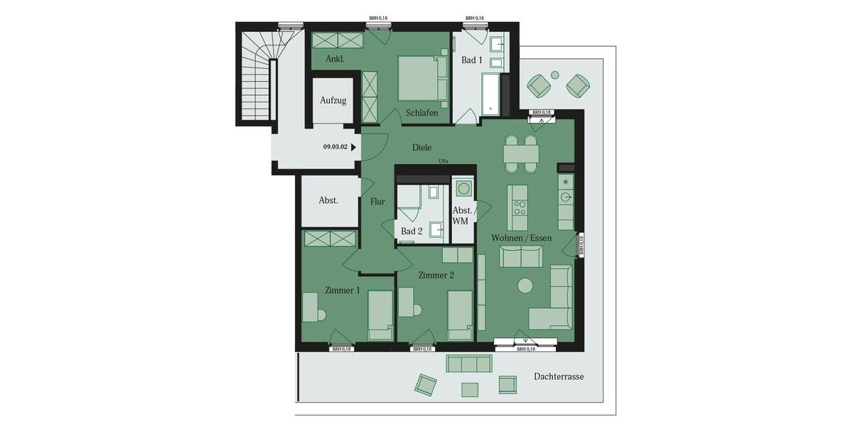 Ein Penthouse, das zum Träumen einlädt! 4 zimmer