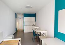 Nur für Studenten und Personen in Ausbildung- Möbliertes 1-Zimmer-Apartment mit Einbauküche und Terrasse