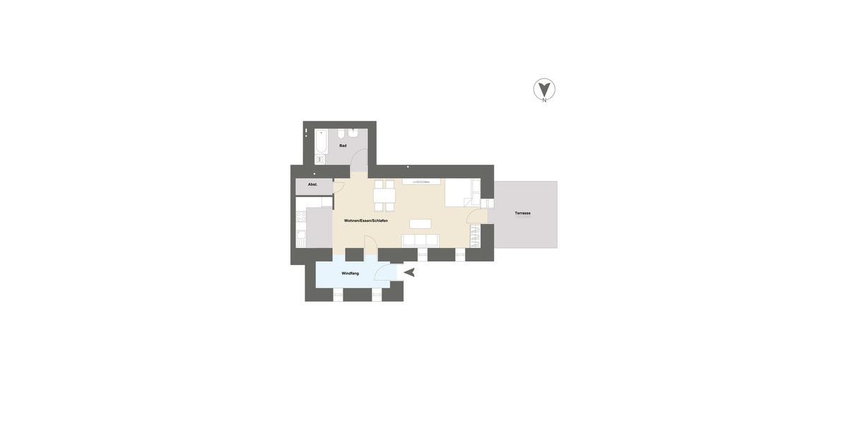 Etagenwohnung Darmstadt Bessungen - 1 Zimmer, 75 m&sup2;, 439.000&euro; | Angebot:24040104