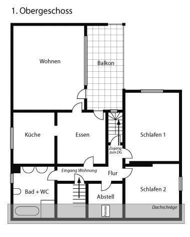 Etagenwohnung Nidderau - 5 Zimmer, 160 m&sup2;, 1.250&euro; | Angebot:27545871