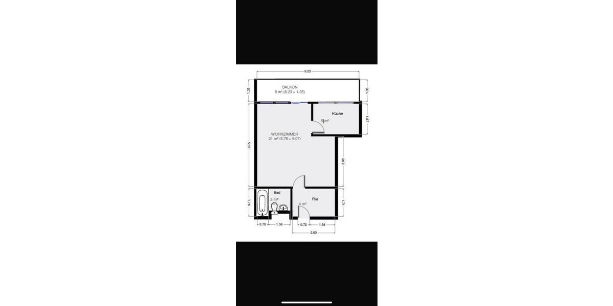 Möblierte Apartment mit großer Terrasse und Frankfurt-Nied 1 zimmer