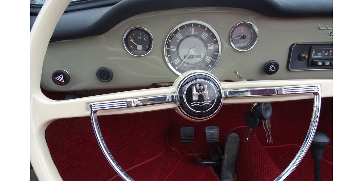 VW Karmann Ghia Cabrio vollständig restauriert 1.200 km 59.900 &euro; Rodgau 63110