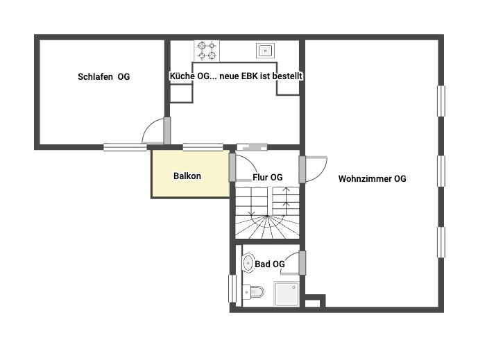 Moderne 4 Zi Maisonette mit 2 Schlafräumen mitten in Hornau
