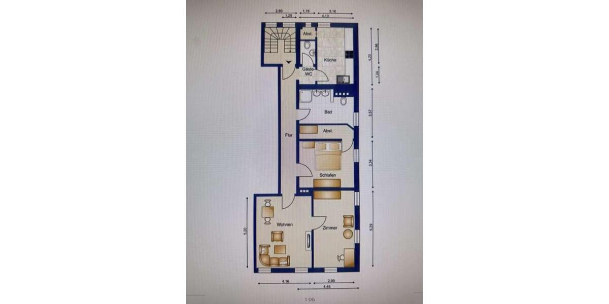 Renovierte Wohnung in Toplage direkt am Main 3 zimmer