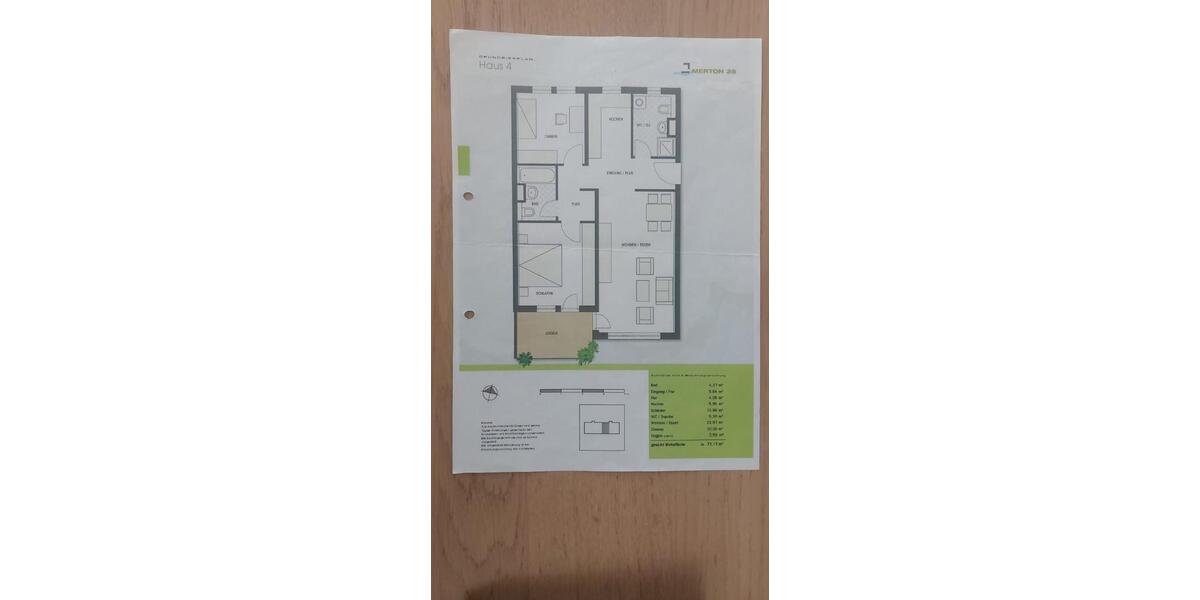 Erdgeschoßwohnung Frankfurt am Main Nord-West - 3 Zimmer, 77 m&sup2;, 2.000&euro; | Angebot:26395125