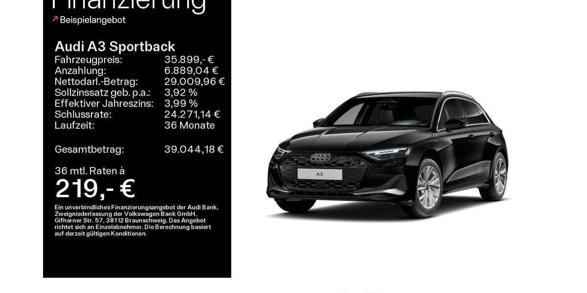 Audi A3 8.800 km 35.899 &euro; Mühlheim 63165