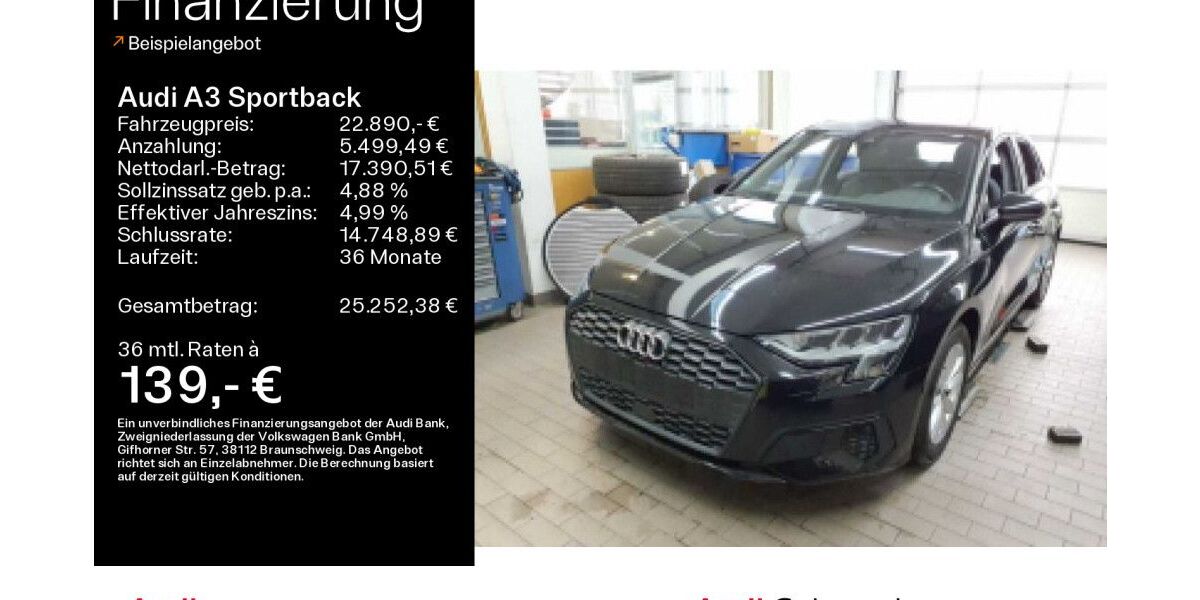 Audi A3 30.287 km 22.890 &euro; Hofheim 65719