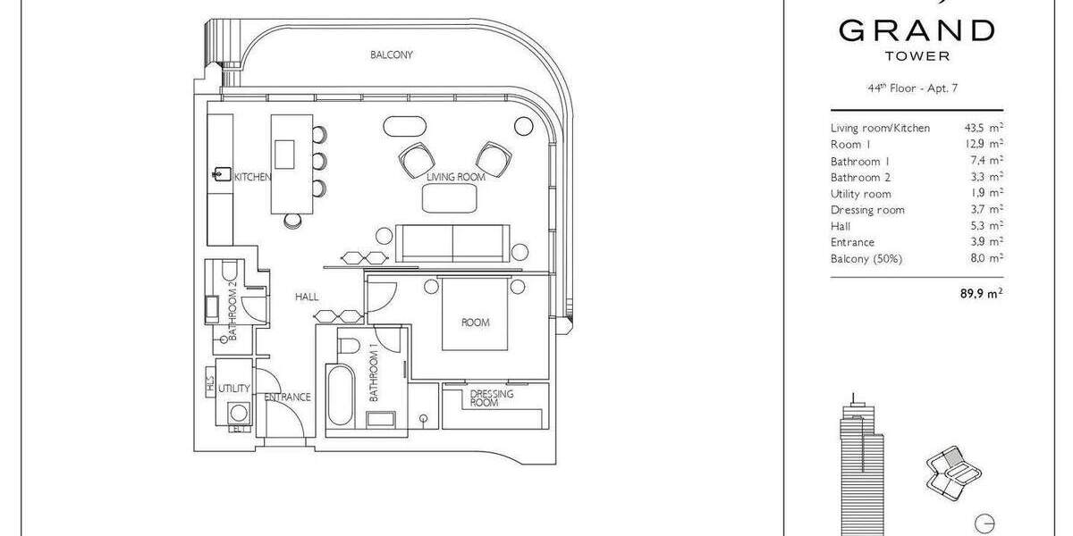 Etagenwohnung Frankfurt am Main Gallus - 2 Zimmer, 90 m&sup2;, 3.600&euro; | Angebot:25777740