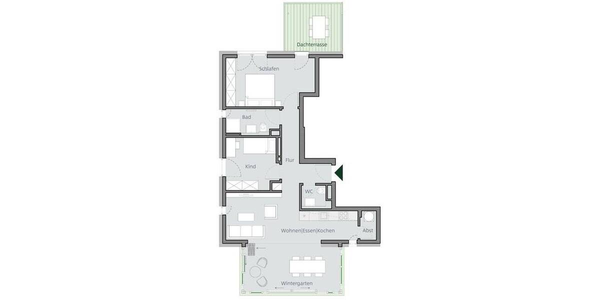 Etagenwohnung Frankfurt am Main Oberrad - 3 Zimmer, 86 m&sup2;, 669.600&euro; | Angebot:24114702