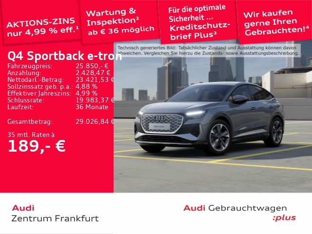 Audi Q4 e-tron 36.395 km 25.849 &euro; Frankfurt am Main 60314