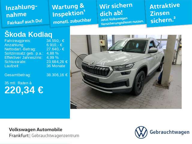 Skoda Kodiaq 55.187 km 34.550 &euro; Frankfurt 60326