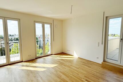 Helligkeit & Eichenholz: Barrierefreie 3-Zimmer-Wohnung mit West-Dachterrasse & Fernblick. - Wohnung Darmstadt Darmstadt/Vororte | Angebot:26221652