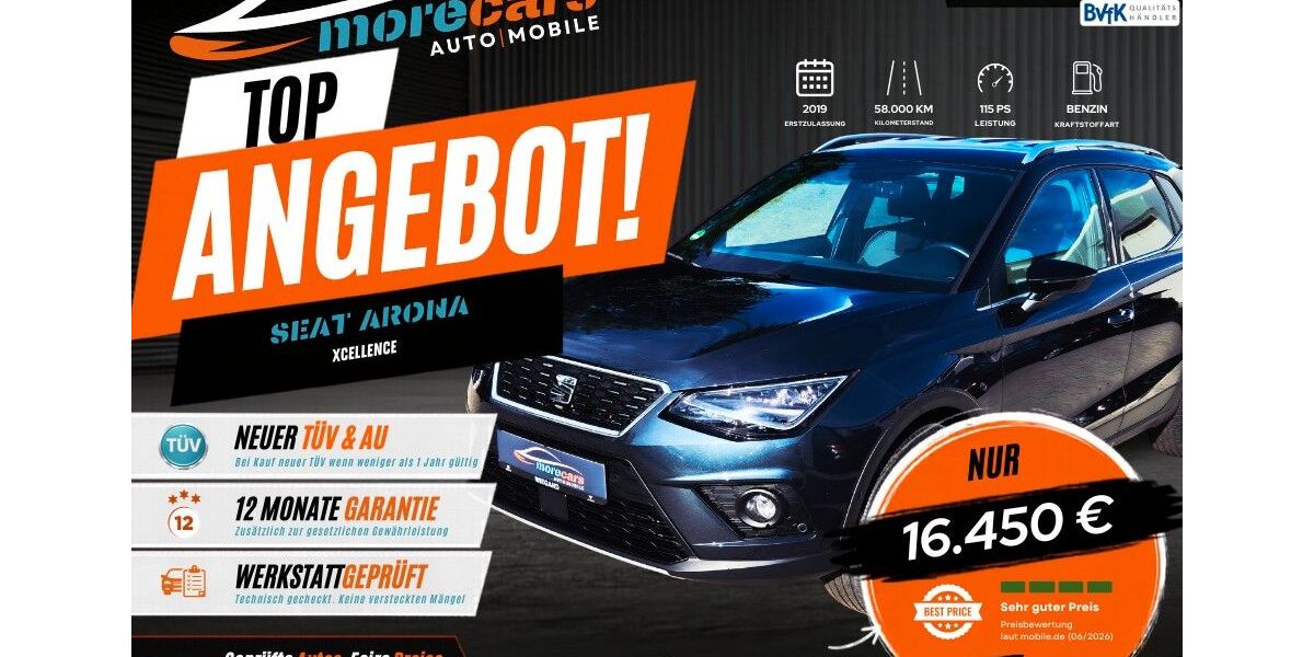 Seat Arona 58.000 km 15.790 &euro; Hanau 63452
