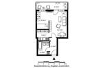 Etagenwohnung Frankfurt am Main Eschersheim - 1 Zimmer, 39 m&sup2;, 520&euro; | Angebot:26355512