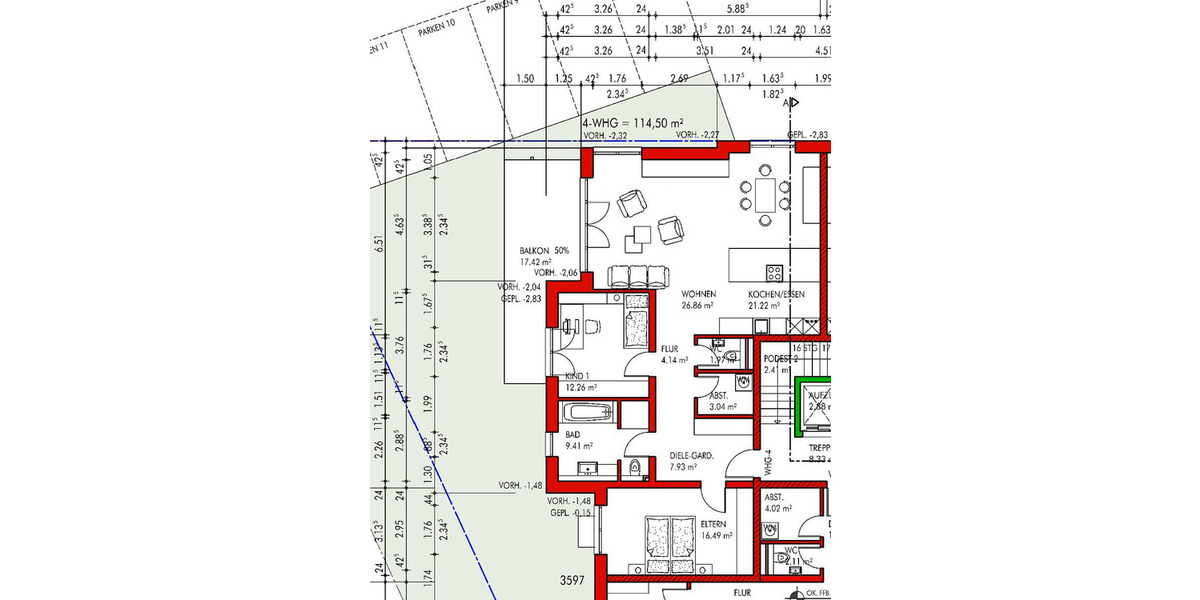 Etagenwohnung Alzenau - 3 Zimmer, 114 m&sup2;, 565.500&euro; | Angebot:25742087