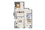 Etagenwohnung Frankfurt Sachsenhausen - 4 Zimmer, 99 m&sup2;, 409.000&euro; | Angebot:26435030