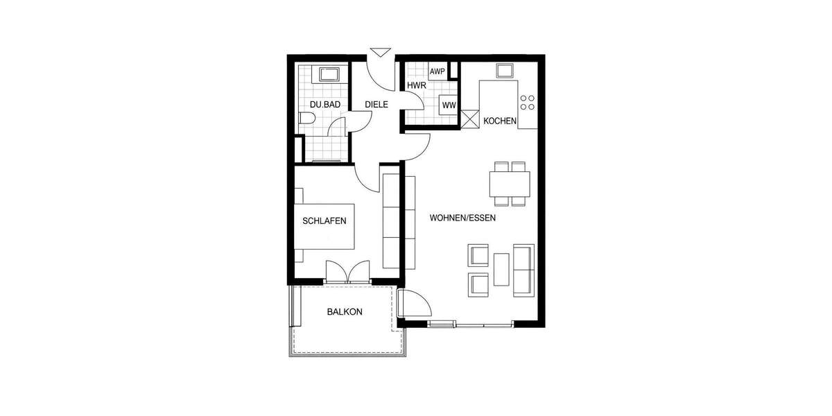 Etagenwohnung Bad Vilbel - 2 Zimmer, 61 m&sup2;, 385.000&euro; | Angebot:25877695