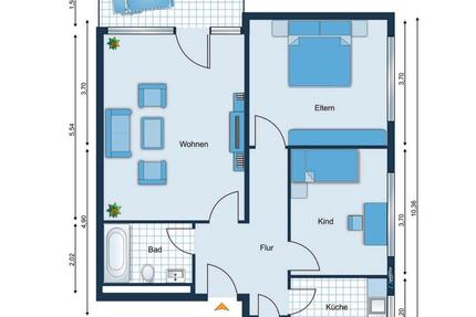 Exklusive 3-Zimmer-Wohnung mit Balkon – Erstbezug nach Sanierung 3 zimmer