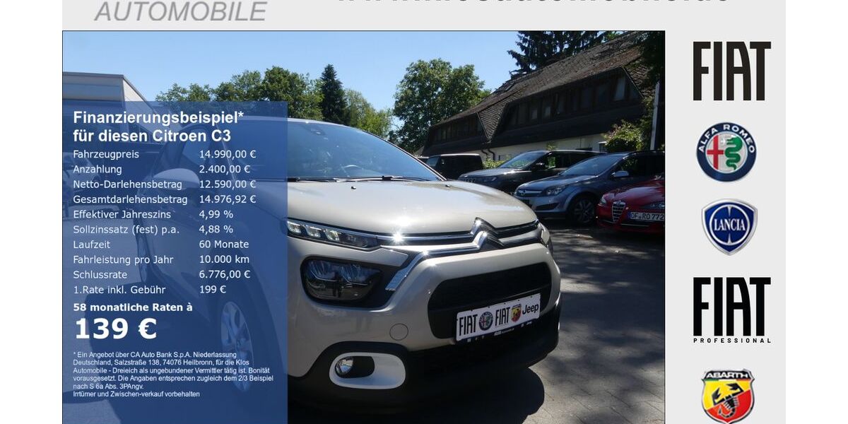 Citroen C3 15.697 km 12.990 &euro; Dreieich 63303