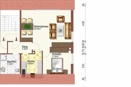 Wohnung Bruchköbel - 2 Zimmer, 63 m&sup2;, 650&euro; | Angebot:25653885