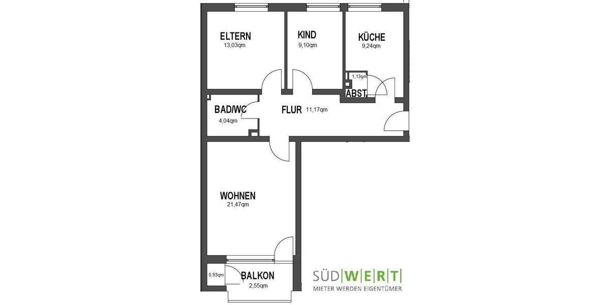 Heusenstamm: Gepflegte 3-Zimmerwohnung mit Garage 3 zimmer