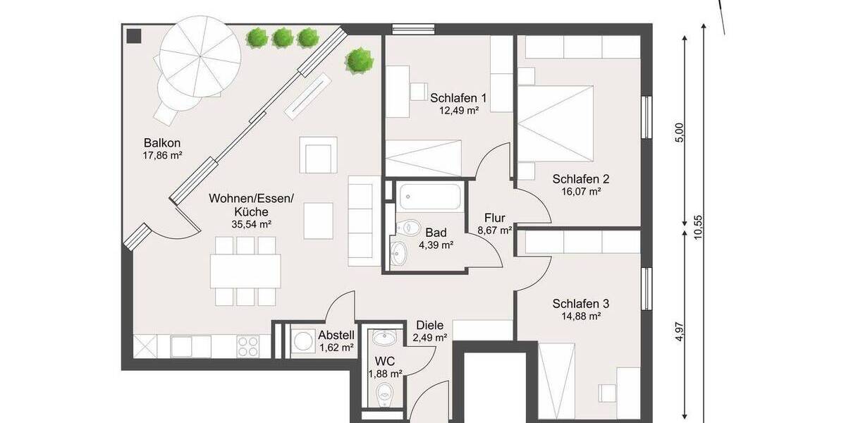 Etagenwohnung Rodgau Prenzlauer Berg - 4 Zimmer, 106 m&sup2;, 549.000&euro; | Angebot:26568888