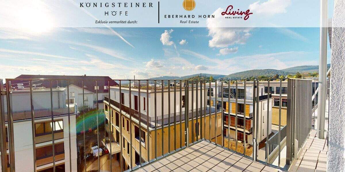 Burgblick in 2-Zimmer-Penthouse - Neubau Erstbezug | KÖNIGSTEINER HÖFE 2 zimmer