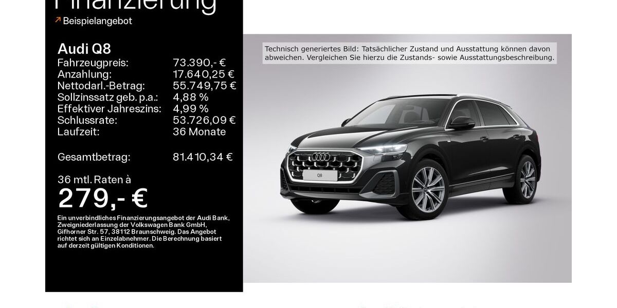 Audi Q8 26.871 km 73.390 &euro; Hofheim 65719