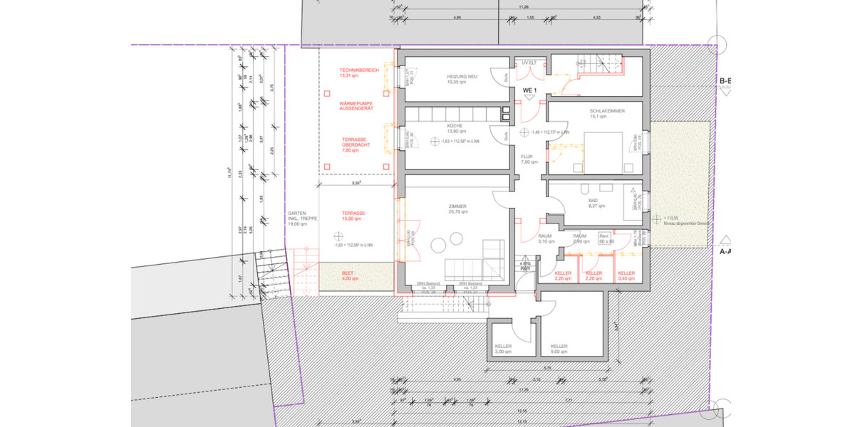 Erdgeschoßwohnung Frankfurt am Main Ginnheim - 2 Zimmer, 80 m&sup2;, 1.435&euro; | Angebot:24750591