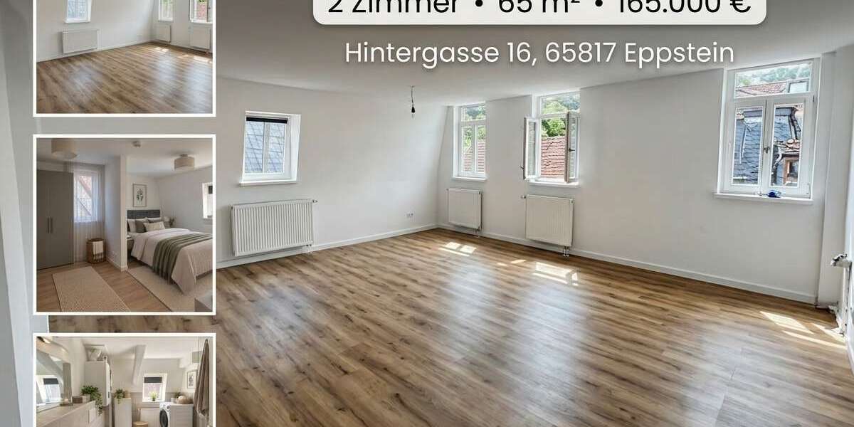 Etagenwohnung Eppstein - 2 Zimmer, 65 m&sup2;, 165.000&euro; | Angebot:27318790