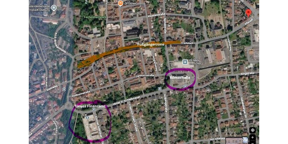 Etagenwohnung Dieburg - 2 Zimmer, 45 m&sup2;, 149.000&euro; | Angebot:26958577