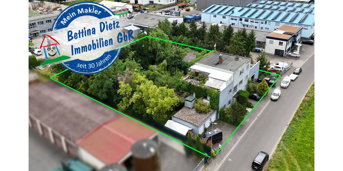 DIETZ: Wohn-, Büro-, Hallen und Geschäftshaus - genehmigte Bauvoranfrage für weiteren Bau Bestelage! zimmer