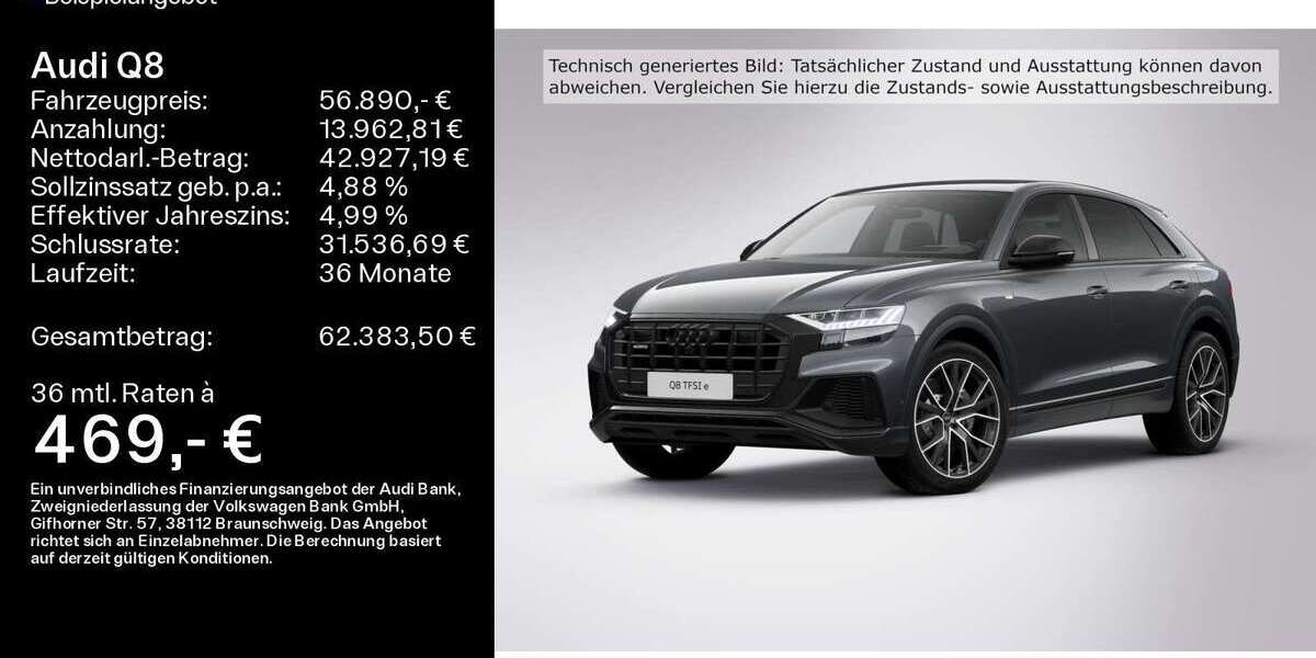 Audi Q8 99.893 km 56.890 &euro; Bad Nauheim 61231