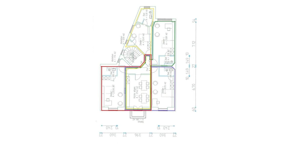 Möbliertes WG-Apartment mit eigenem Bad !!! Wohnen mitten im Leben, fußläufig zum Main 1 zimmer