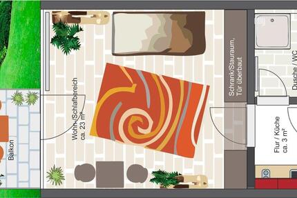 Single-Appartement 1 zimmer