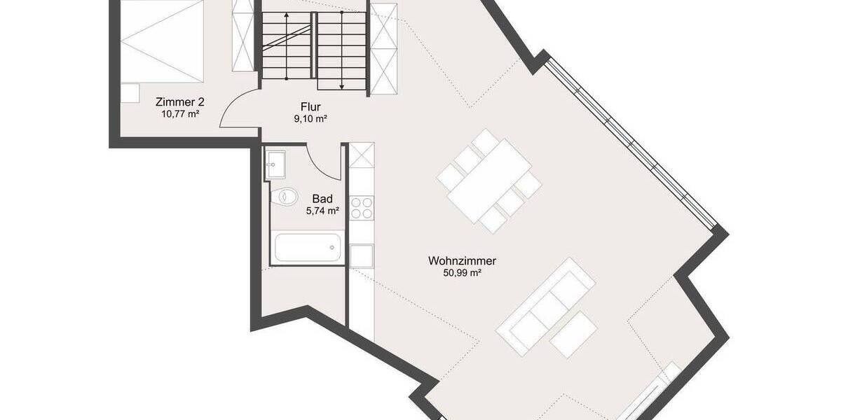 Etagenwohnung Offenbach Kaiserlei - 3 Zimmer, 103 m&sup2;, 585.000&euro; | Angebot:26796842