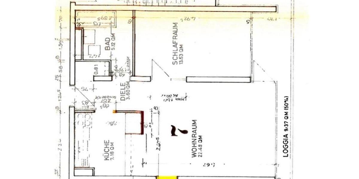 Etagenwohnung Eschborn - 2 Zimmer, 62 m&sup2;, 1.250&euro; | Angebot:25406605