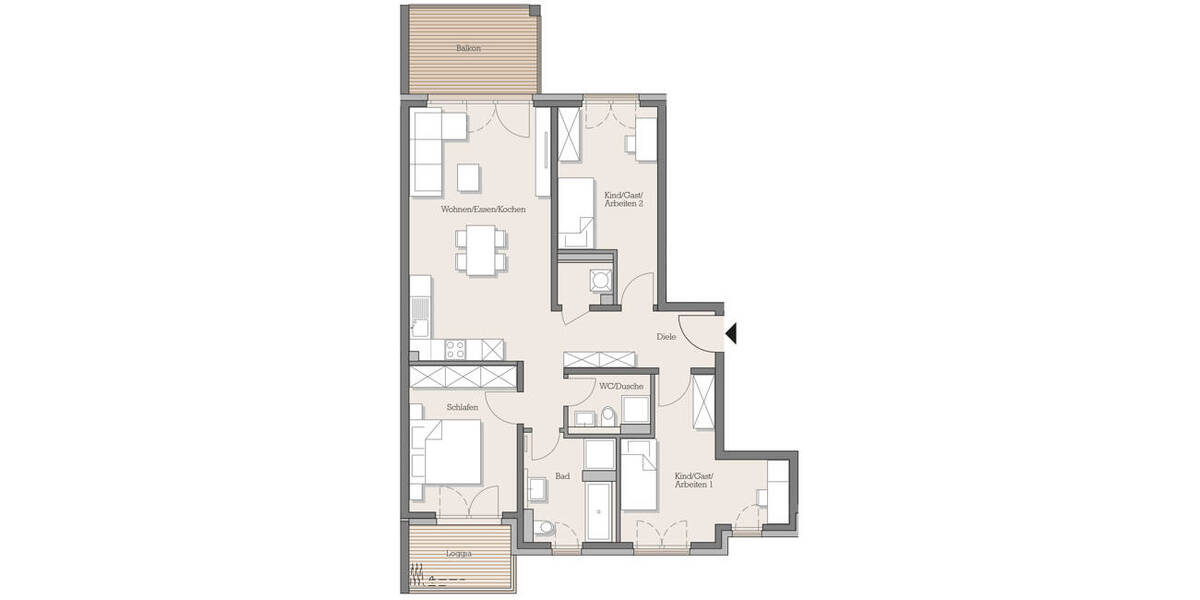 Etagenwohnung Hanau-Steinheim Steinheim - 4 Zimmer, 98 m&sup2;, 544.900&euro; | Angebot:25704345