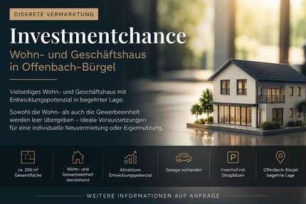 Haus Offenbach / Bürgel Bürgel - 3 Zimmer, 290 m&sup2;, 499.000&euro; | Angebot:27104371