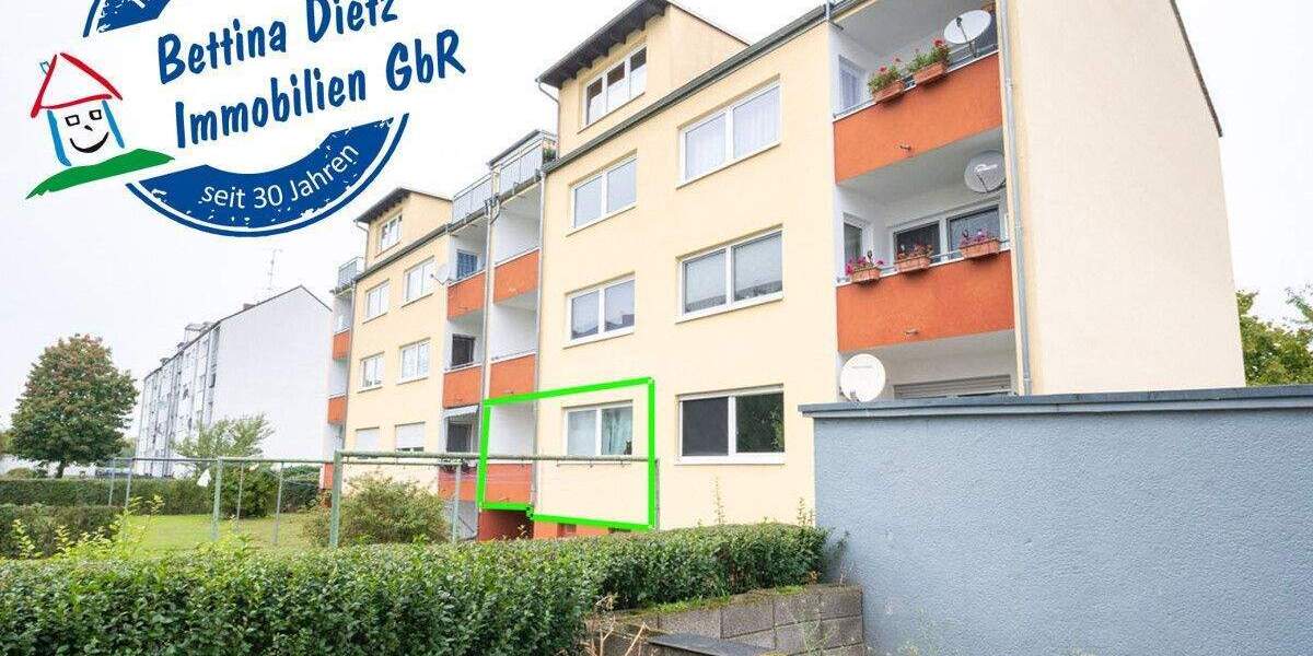 DIETZ: 2-Zimmer-Erdgeschosswohnung mit Balkon! Vermietet seit 2023 2 zimmer