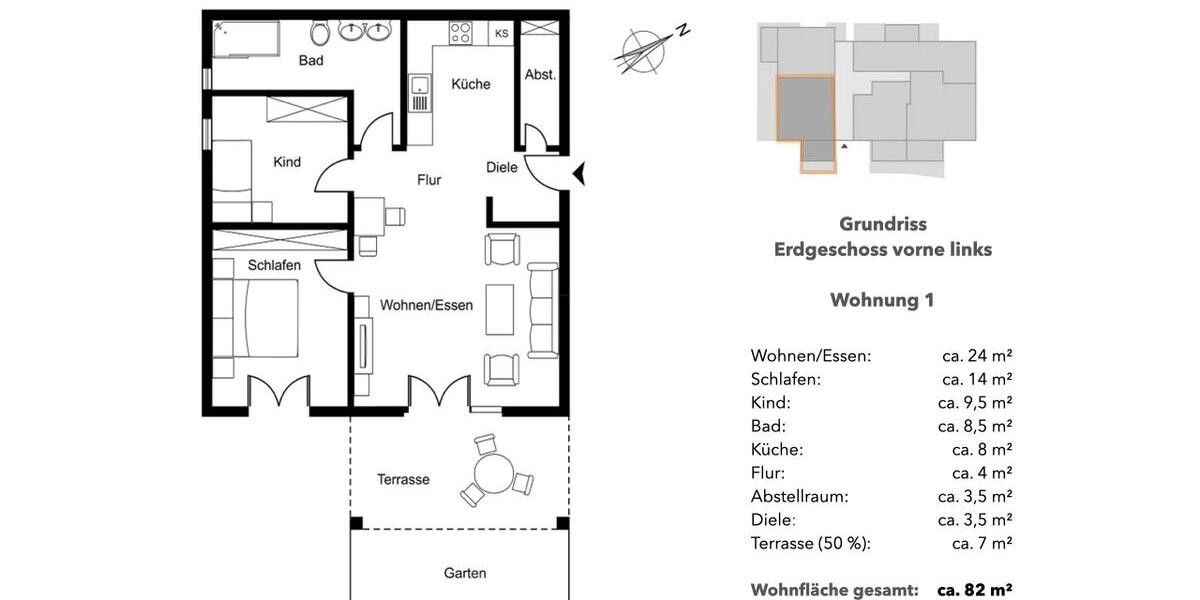 Helle 2,5-Zimmer-Penthouse-Wohnung mit hochwertiger Einbauküche und Aufzug 2.5 zimmer