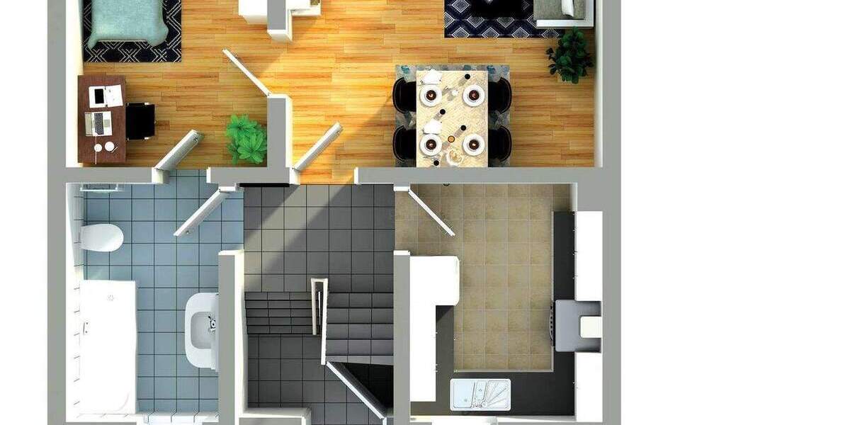 Doppelhaushälfte Roßdorf - 4 Zimmer, 84 m&sup2;, 180.000&euro; | Angebot:25677955