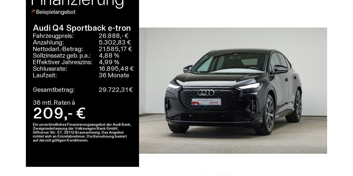 Audi Q4 e-tron 39.900 km 26.488 &euro; Mühlheim 63165