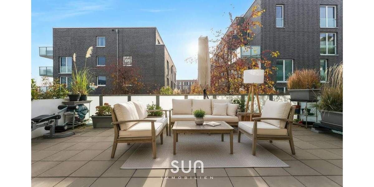 Terrassenwohnung Frankfurt am Main Kalbach-Riedberg - 3 Zimmer, 115 m&sup2;, 745.000&euro; | Angebot:25690860