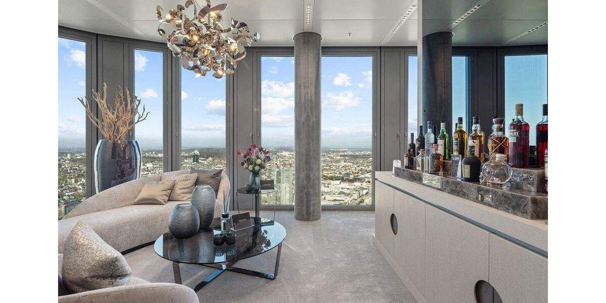 Luxuriöses Büro-Highlight auf der 45. Etage des FOUR Tower - Skyline-Ausblick zimmer